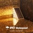 Σετ 2 Ηλιακά Γωνιακά Φωτιστικά Σκάλας Αδιάβροχα Εξωτερικών Χώρων με 13 LED Θερμού Κίτρινου Φωτισμού 3000K Αυτοκόλλητα με Φωτοκύτταρο - Solar Deck Lights