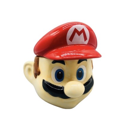 3D Κεραμική Κούπα Super Mario με Καπάκι 350 ml