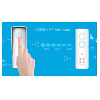 Ασύρματο Κουδούνι 433 Mhz RL-0518 -Σύστημα Ενδοεπικοινωνίας έως 500 μέτρα - Θυροτηλέφωνο Ηχου