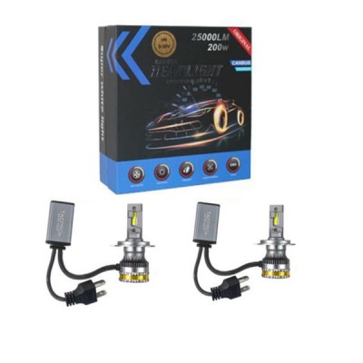 H4 Σετ 2 Λάμπες LED Φώτα Αυτοκινήτου Canbus A8 25000 Lumens, 6000K