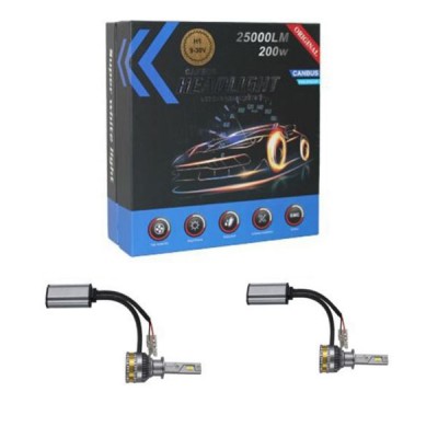 H1 Σετ 2 Λάμπες LED Φώτα Αυτοκινήτου Canbus A8 25000 Lumens, 6000K