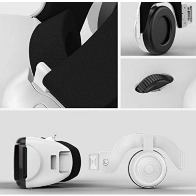 Shinecon G04BC VR Headset Γυαλιά Εικονικής Πραγματικότητας με Ενσωματωμένα Ακουστικά για Κινητά από 4.7″ έως 6.3″