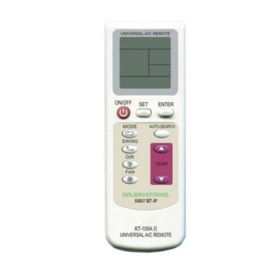 Τηλεκοντρόλ Universal KT-100A για όλα τα Κλιματιστικά -  AC Remote με Φωτισμό Οθόνης LED