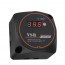 Αδιάβροχος 2x USB Ταχύ Φορτιστής QC3.0 12V Μηχανής / Μοτοσυκλέτας με Φωτεινό Βολτόμετρο - Μαύρο