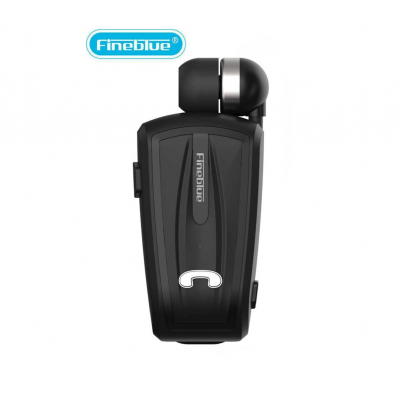 Ασύρματο Handsfree Bluetooth Ανασυρόμενο Ακουστικό Πέτου Fineblue Wireless In-Ear Headset