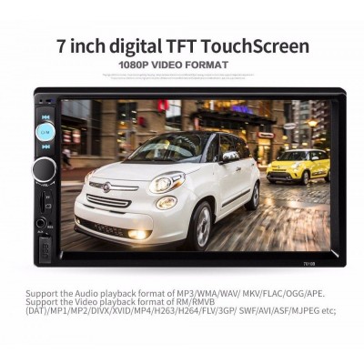 Android Multimedia GPS Οθόνη Αφής 7" TFT 2 DIN Wifi με Ελληνικό Μενού, Play Store, Maps, Bluetooth, Handsfree, MP5, MP3, USB, SD, FM, AUX, TV