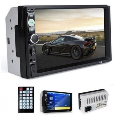 Multimedia Ηχοσύστημα με Οθόνη Αφής 7in 2 DIN TFT, Mirror Link, Bluetooth Handsfree Αυτοκινήτου MP5, USB, SD, FM, AUX, TV 4x60W
