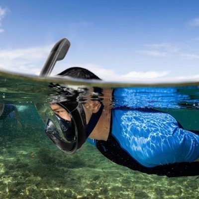 Sub Full Face Snorkel - Ολοπρόσωπη Μάσκα Κατάδυσης με Αναπνευστήρα & Βάση για Action Camera