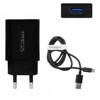 Φορτιστής Ταχείας Φόρτισης με 1 Θύρα USB 3.1A 18W και Καλώδιο Lightning- TREQA