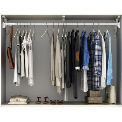 Τηλεσκοπική Ράβδος 22χιλ από Ανοξείδωτο Χάλυβα 70-120εκ για Κρέμασμα Ρούχων και Κουρτινών