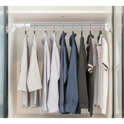 Τηλεσκοπική Ράβδος 22χιλ από Ανοξείδωτο Χάλυβα 70-120εκ για Κρέμασμα Ρούχων και Κουρτινών