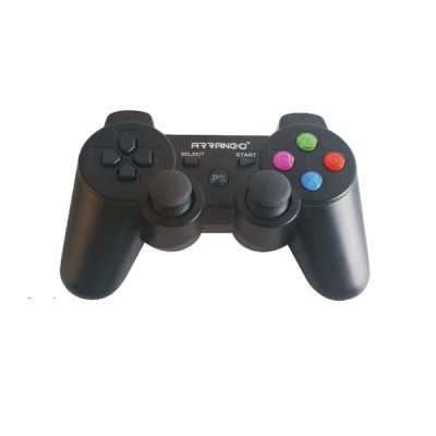 Επαναφορτιζόμενο Ασύρματο Χειριστήριο PS3  Doubleshock Controller Μαύρο