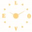 Αυτοκόλλητο Ρολόι Τοίχου Ακρυλικό DIY LOVE και Αθόρυβο Μηχανισμό Quartz 90x90 cm