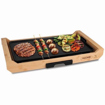 2200W Hoomei Teppanyaki Πλάκα Ψησίματος με Ρυθμιζόμενο Θερμοστάτη 51.5x28.5εκ. HM-5980