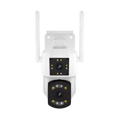 Andowl Αδιάβροχη Έξυπνη PTZ Κάμερα Ασφαλείας 1080p με WiFi - Αpp Εφαρμογή Παρακολούθησης - Νυχτερινή Λήψη & Μικρόφωνο Q-S30 - Λευκή