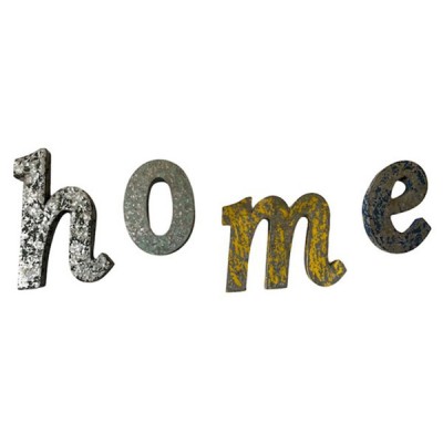 Μεγάλα Διακοσμητικά Μεταλλικά Γράμματα HOME
