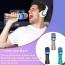Ασύρματο Μικρόφωνο Karaoke με Ενσωματωμένο Ηχείο, Led Light BT Q99 Τυρκουάζ