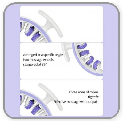 Συσκευή Μασάζ με Κυλίνδρους 360° για Μυική Ανακόυφιση και Μείωση Κυτταρίτιδας