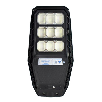 Ηλιακός Προβολέας Δρόμου 300W Solar Street Light M-300N Φωτιστικό Εξωτερικού Χώρου με Φωτοβολταϊκό Πάνελ