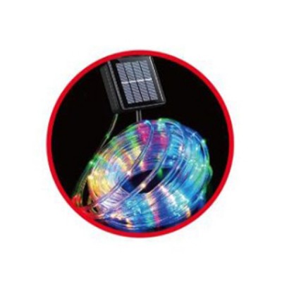 Ηλιακά Χριστουγεννιάτικα Λαμπάκια σε Σύρμα 10m - RGB LED (100 λαμπάκια) με Φωτοβολταϊκό Πάνελ AN48407