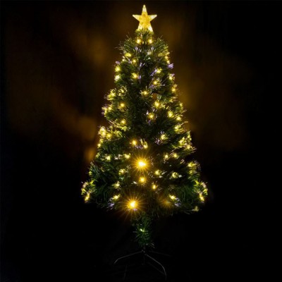 90cm Αυτοφωτιζόμενο Χριστουγεννιάτικο Δέντρο Οπτικής Ίνας - Θερμό Λευκό