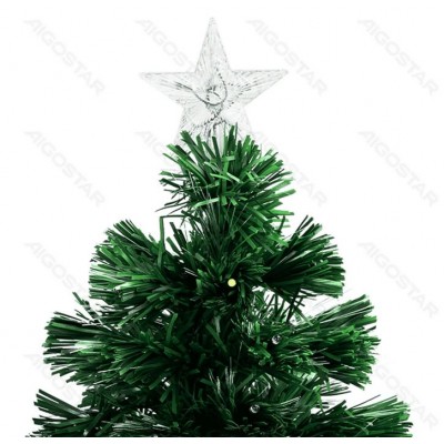 120cm Αυτοφωτιζόμενο Χριστουγεννιάτικο Δέντρο Οπτικής Ίνας - Θερμό Λευκό