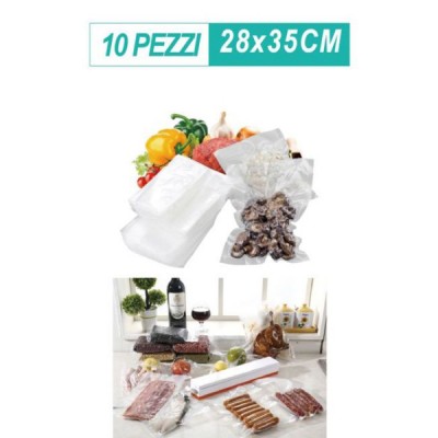 28x35cm 10 Τεμάχια Σακούλες για Συσκευή Αεροστεγούς Σφραγίσματος Τροφίμων