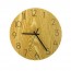 Ξύλινο Ρολόι Τοίχου Quartz  Διαμέτρου 30cm με Αριθμούς