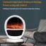 Μίνι Τζάκι Αερόθερμο 500Watt με Εφέ Φλόγας  - Σόμπα Πρίζας με Θερμοστάτη, Χρονοδιακόπτη, LED Οθόνη & Τηλεχειριστήριο - Flame Heater ΟΕΜ