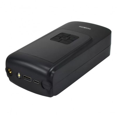 Κομπρεσέρ Αέρος Μπαταρίας 60W, Φακός & Powerbank 4000mAh με Ψηφιακές Ενδείξεις Moxom MX-AC01 – Μαύρο