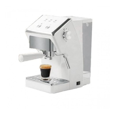 Μηχανή Espresso και Cappuccino 1050W Πίεσης 15 Bar με Αποσπώμενο Δοχείο Νερού 1.6L Hoomei Λευκή