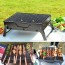 Φορητή Αναδιπλούμενη Ψησταριά 43x30x22.5cm BBQ για Barbeque σε μέγεθος χαρτοφύλακα - Mini Μικρή Μεταλλική Ψηστιέρα