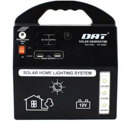 Ηλιακό Σύστημα Φωτισμού με 3 λάμπες LED, Ραδιόφωνο, MP3 και Bluetooth GD-15