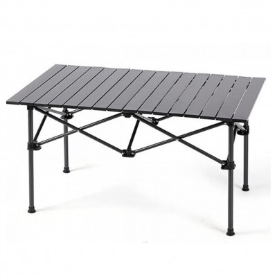 120x55x63cm Αναδιπλούμενο Φορητό Μεταλλικό Τραπέζι για Ελεύθερο Camping και Picnic