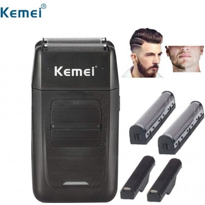 Επαναφορτιζόμενη Ξυριστική Μηχανή Kemei KM-1102H Γκράφιτι