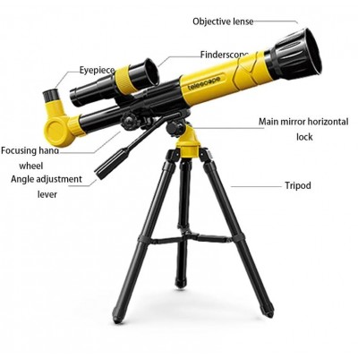 Ερασιτεχνικό Αστρονομικό Τηλεσκόπιο με Zoom 39x, Τρίποδο & Διόπτρα για Παιδιά και Αρχάριους 90AZ