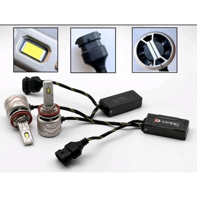 2 x Λαμπτήρες Conpex X8  Full Canbus LED Φώτα Πορείας Αυτοκινήτου 12V H11 100W (2x50W) 6000K 10000Lm