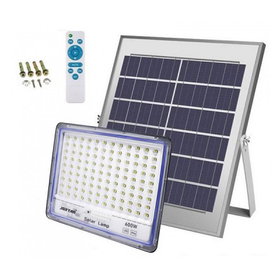 400W Led Αδιάβροχος Ηλιακός Προβολέας 9000LM με Πάνελ και Τηλεχειριστήριο Jortan JT-BS