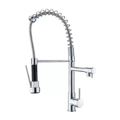 Διπλή Μπαταρία Πάγκου Νεροχύτη με Σπιράλ WT-5010