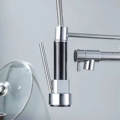 Διπλή Μπαταρία Πάγκου Νεροχύτη Με Σπιράλ WT-5010