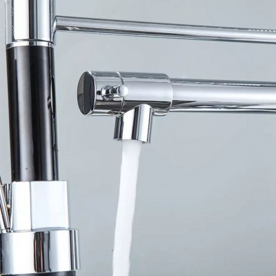 Διπλή Μπαταρία Πάγκου Νεροχύτη Με Σπιράλ WT-5010