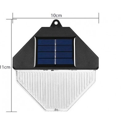 FOYU Αδιάβροχο Επιτοίχιο Ηλιακό Φωτιστικό 114 LED 30W Εξωτερικού Χώρου με Αισθητήρα Κίνησης - 3 Λειτουργίες Φωτισμού & Ευρυγώνιο Φωτισμό 160º