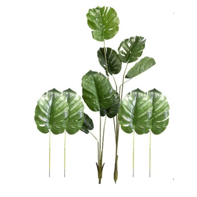 120cm Τεχνητό Διακοσμητικό Φυτό Μονστέρα σε Γλάστρα