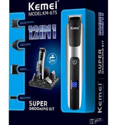 Eπαναφορτιζόμενη USB Κουρευτική Μηχανή - Blue Groom - Kemei ΚΜ-1218