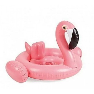 80x75cm Φουσκωτό Σωσίβιο Flamingo με Πλάτη