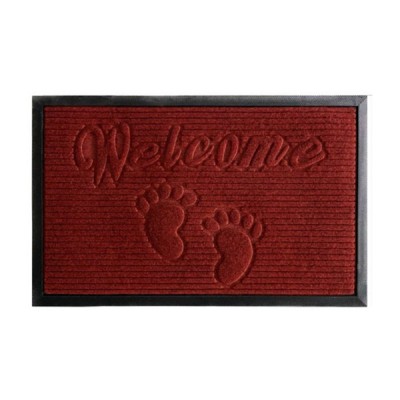 Πατάκι - Χαλάκι Eξώπορτας WELCOME 60x90cm Κόκκινο