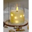Χριστουγεννιάτικο Κερί LED με διακόσμηση "Fairy Lights" - 10x8cm
