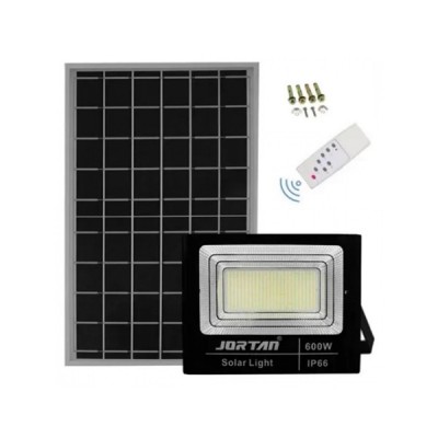 600W Ηλιακός Προβολέας LED με Πάνελ & Τηλεχειριστήριο Jortan JT-BJ