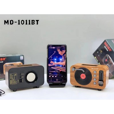 Φορητό Ασύρματο Ηχείο Ρετρό MD-1011BT με USB/TF/FM