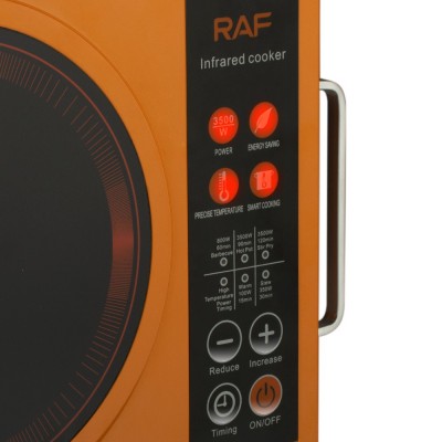 3500W Επιτραπέζια Μονή Κεραμική Εστία RAF R.8046 – Μαύρο